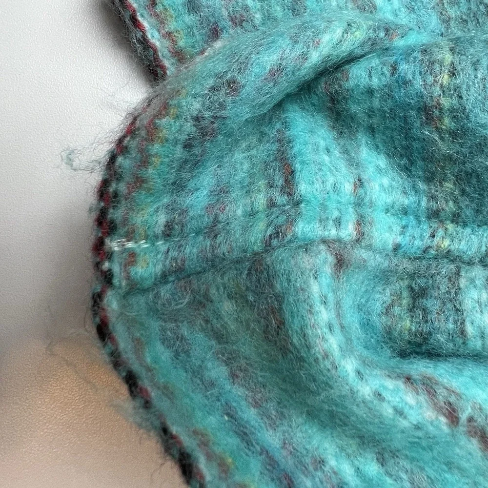 Alpaca Infinity Scarf Green Blue Yellow Pink Red 14 x 64